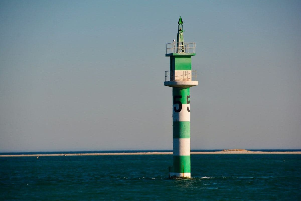 The harbor light off Comporta beach