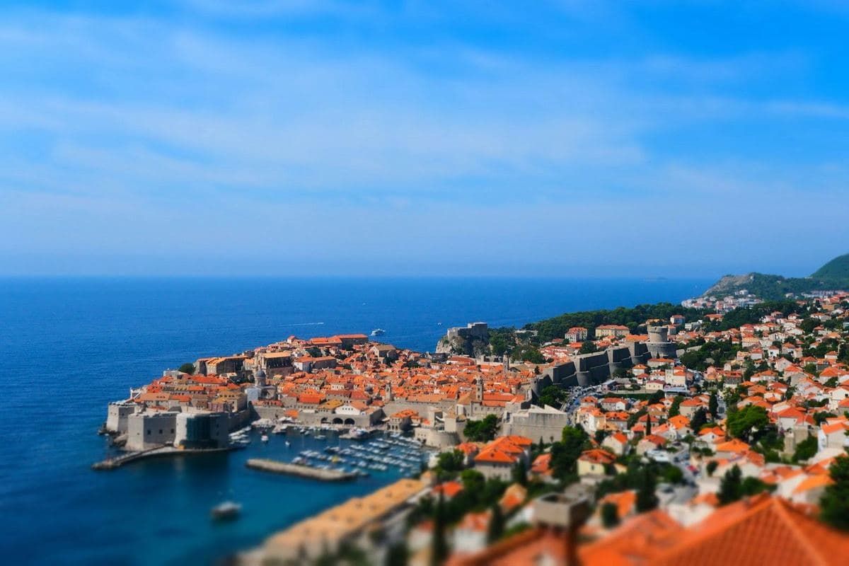 Dubrovnik's walls and roofs
