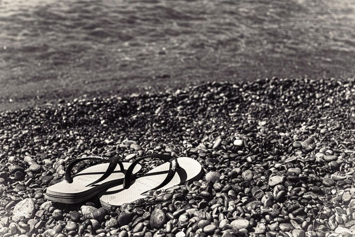 Pebble beach at the Bay of Ieranto